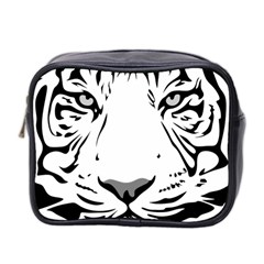 Tiger Black Ans White Mini Toiletries Bag (two Sides) by alllovelyideas