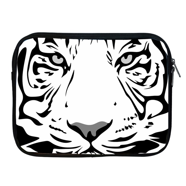 Tiger Black ans white Apple iPad 2/3/4 Zipper Cases