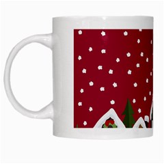 Winter Idyll White Mugs by Valentinaart