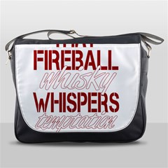 Fireball Whiskey Shirt Solid Letters 2016 Messenger Bag by crcustomgifts