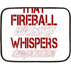 Fireball Whiskey Shirt Solid Letters 2016 Fleece Blanket (mini) by crcustomgifts