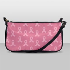 Pink Ribbon - Breast Cancer Awareness Month Shoulder Clutch Bag by Valentinaart