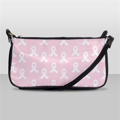 Pink Ribbon - Breast Cancer Awareness Month Shoulder Clutch Bag by Valentinaart