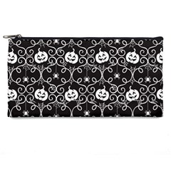 Pattern Pumpkin Spider Vintage Gothic Halloween Black And White Pencil Cases by genx