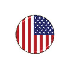 Us Flag Stars And Stripes Maga Hat Clip Ball Marker by snek