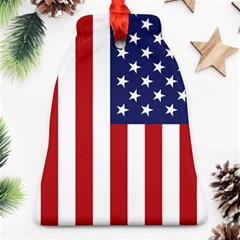 Us Flag Stars And Stripes Maga Bell Ornament (two Sides) by snek