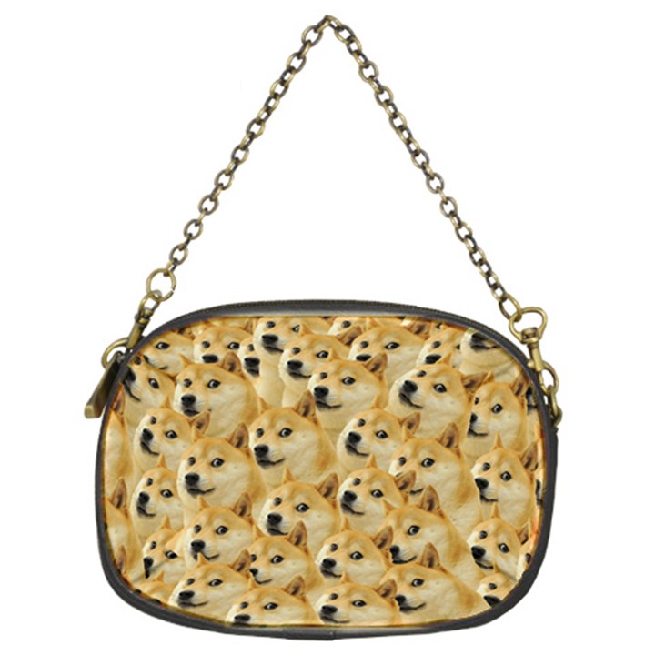 Doge meme Doggo Kekistan Funny Pattern Chain Purse (Two Sides)