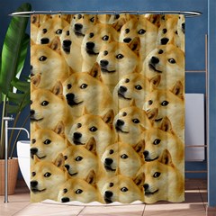 Doge Meme Doggo Kekistan Funny Pattern Shower Curtain 60  X 72  (medium)  by snek