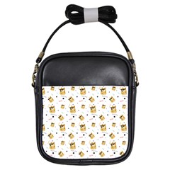 Doge Much Thug Wow Pattern Funny Kekistan Meme Dog White Girls Sling Bag by snek