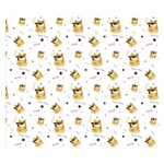 Doge Much Thug WOW Pattern Funny Kekistan Meme dog White Double Sided Flano Blanket (Small)  50 x40  Blanket Front