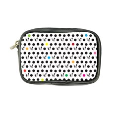 Boston Terrier Dog Pattern With Rainbow And Black Polka Dots Coin Purse by genx