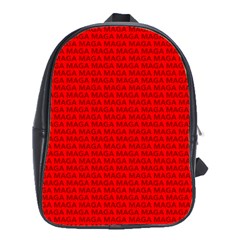 Maga Make America Great Again Usa Pattern Red School Bag (xl) by snek