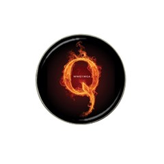 Qanon Letter Q Fire Effect Wwgowga Wwg1wga Hat Clip Ball Marker by snek