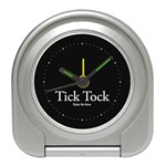 QAnon Tick Tock Enjoy the Show WWGOWGA WWG1WGA Plastic Nurses Watch Travel Alarm Clock Front