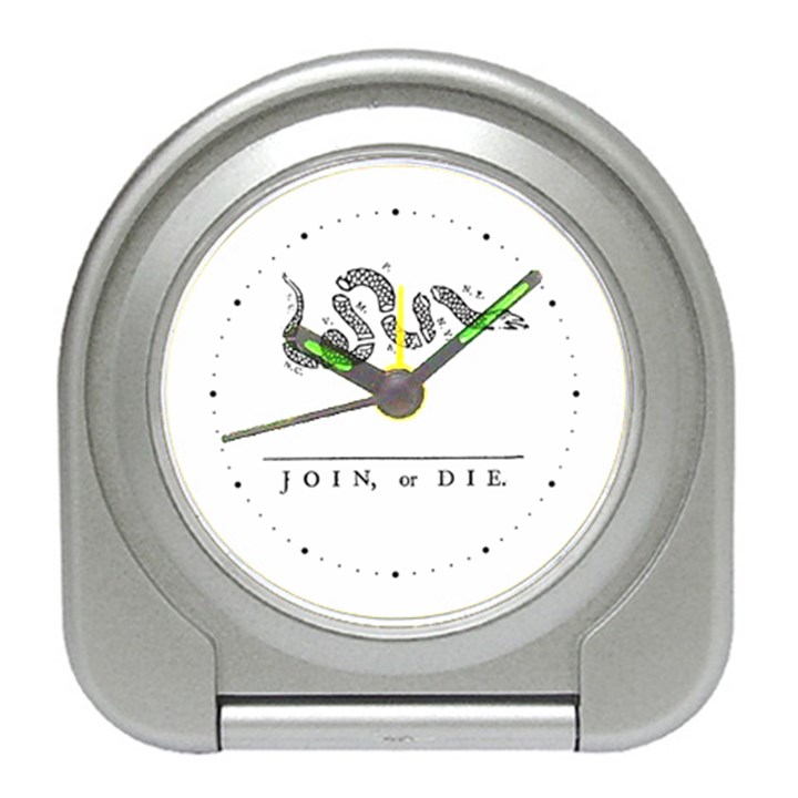 Gadsden Join Or Die Snake USA Libertarian Travel Alarm Clock