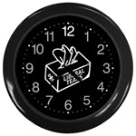 Liberal Tears Funny with tissue box and snowflake Wall Clock (Black) Front