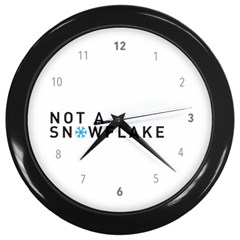 Not A Snowflake Liberal Tears Wall Clock (black) by snek