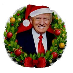 Trump Wraith Make Christmas Trump Only Sticker Trump Wrait Pattern13k Red Only Large 18  Premium Round Cushions by snek