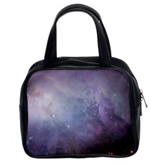 Orion Nebula Pastel Violet Purple Turquoise Blue Star Formation Classic Handbag (two Sides) by genx