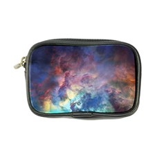 Lagoon Nebula Interstellar Cloud Pastel Pink, Turquoise And Yellow Stars Coin Purse by genx