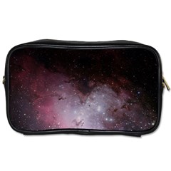 Eagle Nebula Wine Pink And Purple Pastel Stars Astronomy Toiletries Bag (two Sides) by genx