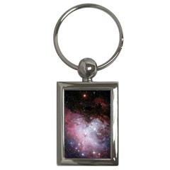 Eagle Nebula Wine Pink And Purple Pastel Stars Astronomy Key Chains (rectangle)  by genx