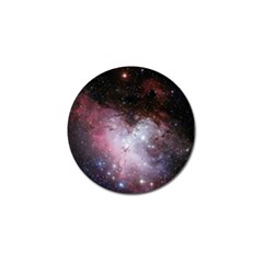 Eagle Nebula Wine Pink And Purple Pastel Stars Astronomy Golf Ball Marker (4 Pack) by genx