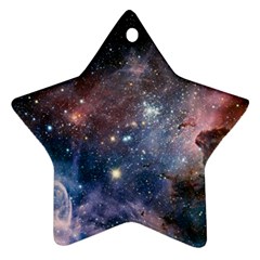 Carina Nebula Ngc 3372 The Grand Nebula Pink Purple And Blue With Shiny Stars Astronomy Ornament (star) by genx