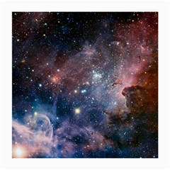 Carina Nebula Ngc 3372 The Grand Nebula Pink Purple And Blue With Shiny Stars Astronomy Medium Glasses Cloth by genx