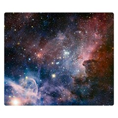 Carina Nebula Ngc 3372 The Grand Nebula Pink Purple And Blue With Shiny Stars Astronomy Double Sided Flano Blanket (small)  by genx