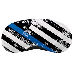 Usa Flag The Thin Blue Line I Back The Blue Usa Flag Grunge On White Background Sleeping Masks by snek