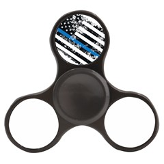 Usa Flag The Thin Blue Line I Back The Blue Usa Flag Grunge On White Background Finger Spinner by snek