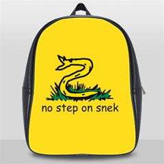 No Step On Snek Gadsden Flag Meme Parody School Bag (xl) by snek