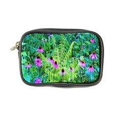 Purple Coneflower Garden With Tiger Eye Tree Coin Purse by myrubiogarden