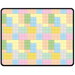 Lego Background Fleece Blanket (medium)  by Wegoenart