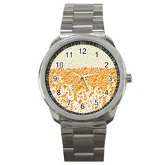 Beer Head Foam Cool Sport Metal Watch by Wegoenart