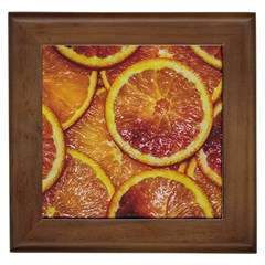 Blood Orange Fruit Citrus Fruits Framed Tiles by Wegoenart