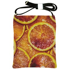 Blood Orange Fruit Citrus Fruits Shoulder Sling Bag by Wegoenart