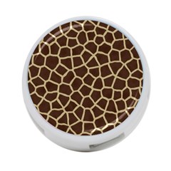 Giraffe Animal Print Skin Fur 4-port Usb Hub (two Sides) by Wegoenart