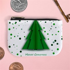 Fir Tree Christmas Christmas Tree Mini Coin Purse by Simbadda