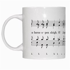 Jingle Bells Song Christmas Carol White Mugs by Simbadda