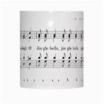 Jingle Bells Song Christmas Carol White Mugs Center