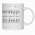 Jingle Bells Song Christmas Carol White Mugs Right