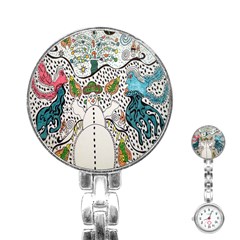 Happysnowman Stainless Steel Nurses Watch by chellerayartisans