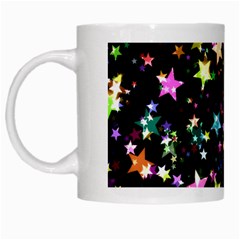 Wallpaper Star Advent Christmas White Mugs by Wegoenart