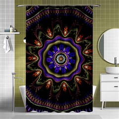 Fractal Vintage Colorful Decorative Shower Curtain 48  X 72  (small)  by Wegoenart