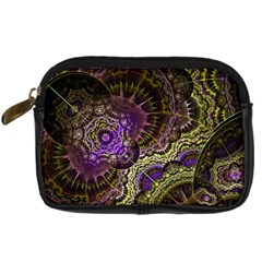 Abstract Fractal Art Design Digital Camera Leather Case by Wegoenart