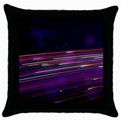 Abstract Cosmos Space Particle Throw Pillow Case (black) by Wegoenart