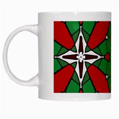 Christmas Seamless Pattern Xmas White Mugs by Wegoenart