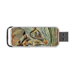 Fish Underwater Cubism Mosaic Portable Usb Flash (two Sides) by Wegoenart